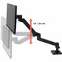 Ergotron 45-708-292 LX Pro Desk Monitor Arm - Black - Height Adjustable - Supports Up to 34" Displays - 22 lb Load Capacity