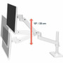 Ergotron 45-709-290 LX Pro Desk Monitor Arm - White - Height Adjustable - 34" Screen Support - 22 lb Load - Grommet Mount