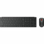 Lenovo 4X31S04823 Wireless Multi-Mode Pro Combo Keyboard & Mouse 6000 - French Canadian - Bluetooth/RF 2.4 GHz - Eclipse Black
