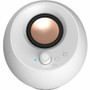 Creative 51MF1710AA003 Pebble Pro 2.0 Portable Bluetooth Speaker System - 10 W RMS - White - Desktop - 80 Hz to 20 kHz - Headphone