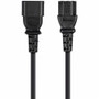 Monoprice Power Extension Cord - For Computer, Cabinet, UPS, Server, PDU, Monitor - 16 Gauge - 125 V / 13 A - Black - 15 ft (4.57 m) - (6455)