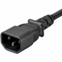 Monoprice Power Extension Cord - For Computer, Cabinet, UPS, Server, PDU, Monitor - 16 Gauge - 125 V / 13 A - Black - 15 ft (4.57 m) - (6455)