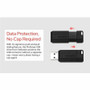 Verbatim 32GB PinStripe USB Flash Drive Business Pack - 32 GB - USB 2.0 Type A - Black - Lifetime Warranty - 10 / Pack (70062)
