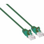 Intellinet Cat6 UUTP Slim Network Patch Cable Green 14 Ft Low Profile Reliable Connection Category Device Server U/UTP For M 744126