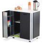 Safco Mobile Refreshment Stand - 3 Shelf - Melamine, Laminate - 29.5" (749.30 mm) Width x 22.8" (577.85 mm) Depth x 33.1" (841.25 mm) (Fleet Network)