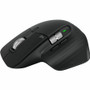 Logitech MX MASTER 3S Mouse - Darkfield - Wireless - 32.81 ft (10000 mm) - Bluetooth/Radio Frequency - 2.40 GHz - Rechargeable - Black (Fleet Network)