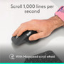 Logitech 910-007560 MX Master 4 Mouse - Wireless Bluetooth/Radio Frequency - 8000 DPI Darkfield - Rechargeable - Black