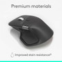 Logitech 910-007616 MX Master 4 for Business Mouse - Graphite - Wireless Bluetooth/Radio Frequency - 8000 DPI Darkfield - 32.81 ft Range - USB-C
