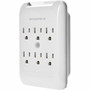Monoprice 6 Outlet Power Surge Protector Slim Wall Tap - 540 Joules - Household Electronic - 6 x AC Power - 1.80 kVA - 540 J - 120 V - (Fleet Network)