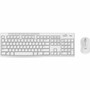 Logitech MK270 Wireless Keyboard and Mouse Combo - USB Wireless RF 2.40 GHz Keyboard - English - Off White - USB Wireless RF Mouse - - (920-013290)