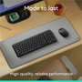 Logitech 920-013512 MK250 Wireless Keyboard & Mouse Combo - Bluetooth - Rose - 1000 DPI Optical Mouse - Spill-Resistant Keyboard