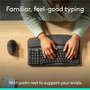 Logitech 920-013610 Wave Keys and Lift Combo - Wireless Ergonomic Keyboard & Mouse - Bluetooth/USB - Plunger Keyswitch - Graphite - English (US)