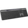 Logitech Signature Slim Solar+ Keyboard - Wireless Connectivity - Bluetooth - Full-size - 32.81 ft (10000 mm) - USB Type A, USB Type C (Fleet Network)