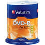 Verbatim Life 97177 DVD Recordable Media - DVD-R - 16x - 4.70 GB - 100 - 120mm - 2 Hour Maximum Recording Time (Fleet Network)