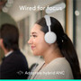 Logitech 981-001610 Zone Headset - Microsoft Teams Certified - Wired USB-C/USB-A - Active Noise Cancelling - On-ear Circumaural - 40mm Drivers