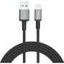 CODi 6' Braided Nylon USB-A to MFI Lightning Charge & Sync Cable - 6 ft (1.83 m) Lightning/USB Data Transfer Cable for iPad, iPod, - - (Fleet Network)