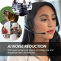 Cyber Acoustics Professional USB Headset with AI Noise Cancelation - Microsoft Teams Certification - Stereo - USB Type A - Wired - 20 (AC-304)