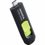 Adata Choice UC300 256GB USB 3.2 (Gen 1) Type C Flash Drive - 256 GB - USB 3.2 (Gen 1) Type C - Black, Green - 5 Year Warranty (ACHO-UC300-256G-RBK/GN)