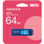 Adata Choice UC300 64GB USB 3.2 (Gen 1) Type C Flash Drive - 64 GB - USB 3.2 (Gen 1) Type C - Navy Blue - 5 Year Warranty (Fleet Network)