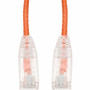 AddOn 1ft Orange CAT 6A Slim PVC Ethernet Cable Snagless Clear-Claw RJ-45 M/M - 1 ft (0.30 m) Category 6a Network Cable for Network - (Fleet Network)
