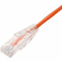 AddOn 1ft Orange CAT 6A Slim PVC Ethernet Cable Snagless Clear-Claw RJ-45 M/M - 1 ft (0.30 m) Category 6a Network Cable for Network - (ADD-1FSLCAT6A-OE)