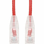 AddOn 2ft Red CAT 6A Slim PVC Ethernet Cable Snagless Clear-Claw RJ-45 M/M - 2 ft (0.61 m) Category 6a Network Cable for Network Patch (Fleet Network)