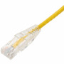 AddOn 25-Pack 3ft Yellow CAT 6 Slim PVC Ethernet Cable Snagless Clear-Claw RJ-45 M/M - 3 ft (0.91 m) Category 6 Network Cable for - 1 (ADD-3FSLCAT6-YW-25PK)