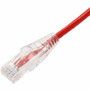 AddOn 4ft Red CAT 6A Slim PVC Ethernet Cable Snagless Clear-Claw RJ-45 M/M - 4 ft (1.22 m) Category 6a Network Cable for Network - 1 x (ADD-4FSLCAT6A-RD)