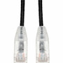 AddOn 25-Pack 5ft Black CAT 6 Slim PVC Ethernet Cable Snagless Clear-Claw RJ-45 M/M - 5 ft (1.52 m) Category 6 Network Cable for - 1 x (Fleet Network)