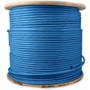 AddOn 500ft Non-Terminated Blue Cat6A UTP PVC Copper Patch Cable - 500 ft (152.40 m) Category 6a Network Cable for Network Device - - (Fleet Network)