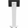 CTA Digital ADD-LDSLEEKW Display Stand - Up to 22" Screen Support - 66 lb Load Capacity - Floor Mount - White Metal
