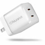Aluratek Dual USB-C GaN 45W Wall Charger - 45 W - 120 V AC, 230 V AC Input - 5 V DC, 9 V DC, 12 V DC, 15 V DC, 20 V DC Output - 3 A (Fleet Network)