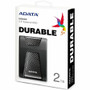 Adata AHD650-2TU31-CBK HD650 2 TB External Hard Drive - USB 3.2 (Gen 1) - 256-bit AES Encryption - Black - Gaming Console Supported