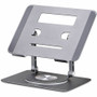 StarTech.com Rotating Laptop Stand, 360 Swivel, Ergonomic Desk Riser for Computer, Adjustable Height/Tilt, Max 11lb, Aluminum, - Raise (Fleet Network)