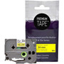 Premium Tape Label Tape - Alternative for Brother TZe-651 - 1' X 26' (24 mm X 8 m) - Black on Yellow - 1 Pack (Fleet Network)