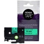 Premium Tape Label Tape - Alternative for Brother TZe-741 - 3/4" X 26' (18 mm X 8 m) - Black on Green - 1 Pack (Fleet Network)