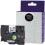 Premium Tape Label Tape - Alternative for Brother Tze S-241 - 3/4" x 26' (18 mm x 8 m) - Black on White - 1 Pack (Fleet Network)