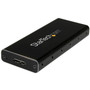 StarTech.com USB 3.1 Gen 2 (10Gbps) mSATA Drive Enclosure - Aluminum - Portable Data Storage for mSATA and mSATA Mini (Half-Size) - 1 (Fleet Network)