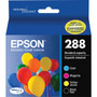 Epson DURABrite Ultra 288 Ink Cartridge - Pigment Black, Pigment Cyan, Pigment Magenta, Pigment Yellow - Inkjet - Standard Yield - 165 (Fleet Network)