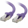 C2G 7ft (2.1m) Cat6a Snagless Shielded (STP) Ethernet Network Patch Cable - Purple - C2G 7ft (2.1m) Cat6a Snagless Shielded (STP) - (Fleet Network)
