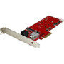 StarTech.com 2x M.2 NGFF SSD RAID Controller Card plus 2x SATA III Ports - PCIe - Two Slot PCI Express M.2 RAID Card plus Two SATA - - (Fleet Network)