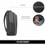 Solo Sterling Carrying Case (Backpack) for 16" Notebook - Black - Ballistic Poly, Polyester Body - Checkpoint Friendly - Backpack - x (CLA703-4)