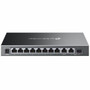 TP-Link Omada 10-Port Gigabit Easy Managed Switch with 8-Port PoE+ - 10 Ports - Manageable - Gigabit Ethernet - 10/100/1000Base-T, - 2 (ES210GP)