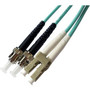 Axiom LC/ST Multimode Duplex OM4 50/125 Cable - 23 ft Fiber Optic Network Cable for Network Device - First End: 2 x LC Male Network - (Fleet Network)