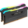 Corsair Vengeance RGB Pro SL 16GB (2x8GB) DDR4 DRAM 3200MHz C16 Memory Kit - Black - For Desktop PC, Motherboard - 16 GB - DDR4 SDRAM (Fleet Network)