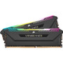 Corsair Vengeance RGB Pro SL 16GB (2x8GB) DDR4 DRAM 3200MHz C16 Memory Kit - Black - For Desktop PC, Motherboard - 16 GB - DDR4 SDRAM (CMH16GX4M2E3200C16)