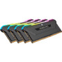 Corsair VENGEANCE RGB PRO SL 64GB (4 x 16GB) DDR4 DRAM 3600MHz C18 Memory Kit - Black - For Desktop PC, Motherboard - 64 GB (4 x 16GB) (Fleet Network)