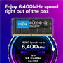 Crucial DDR5 6400 Memory Upgrade Kit 64 GB 2 X 32 Notebook And Desktop Compatible Motherboard Computer Module SDRAM For MHz CT2K32G64C52CS5