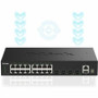 D-Link DGS-1530-20 Smart Managed Ethernet Switch - 16 Port Gigabit + 4 SFP+ 10GbE - Layer 2 - Desktop/Rack-Mountable