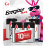 Energizer C Cell Alkaline Battery - For Multipurpose - C - 8350 mAh - 1.5 V DC - 4 / Pack (Fleet Network)